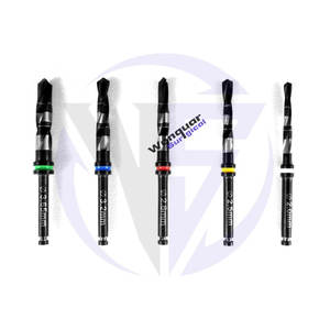 Juego de brocas para implantes dentales de 5 Uds., herramientas quirúrgicas de titanio recubiertas de negro con Mini soporte de fresa gratis, instrumentos de alta calidad - Product Image 6