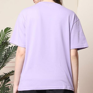 เสื้อยืดแขนสั้นสำหรับผู้หญิงผ้าฝ้าย100% พิมพ์ลายออกแบบได้ตามที่ต้องการ - Product Image 4