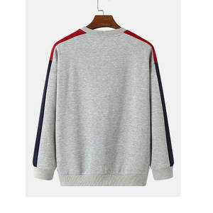 Sudadera de manga larga de alta calidad para hombre de estilo único 2025, ropa de invierno con patrón sólido, venta en línea - Product Image 2