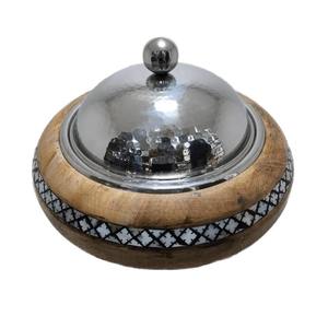 Vente en gros de casseroles rondes en acier inoxydable faites à la main de style arabe de luxe et de casseroles en métal - Product Image 1