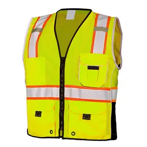 Xây dựng đồng phục làm việc phản quang quần áo khả năng hiển thị cao an toàn vest/Thiết kế mới nhất có thể điều chỉnh người đàn ông an toàn vest cho người lao động