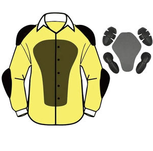 Chemise en flanelle jaune et noire avec poches poitrine en flanelle lourde pour homme avec motif à carreaux boutonné. - Product Image 6