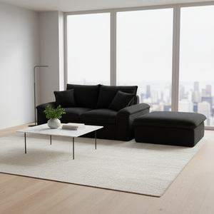 Modernes Stoff-Wolkensofa Vakuumkomprimiertes Bubble-Bodensofa Einzelsitz Liegesessel Relaxsessel Sektional für Wohnzimmer Lounge - Product Image 6