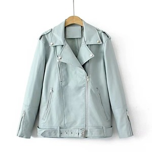 Veste en cuir pour femmes et nouvelle veste en cuir pour femmes printemps et automne, veste courte pour femmes, coupe ajustée - Product Image 3