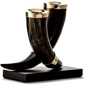 ฮอร์นดื่มควายไวกิ้งทำจากทองเหลืองสำหรับ100% - Product Image 6