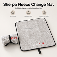 Tapis de change imperméable pour le surf, en polaire sherpa doux, pour la plage, la natation, le camping