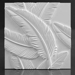 Panneaux muraux en pierre sculptée en marbre blanc et pierres - Product Image 5