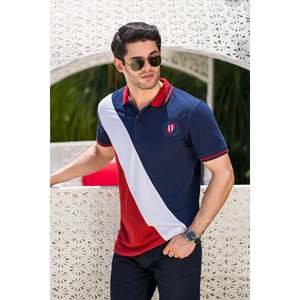 <span class=keywords><strong>HAKAN</strong></span> T-shirt Estiva 100% Poliestere Ricamata Scura Lavorata a Maglia per Polo con Motivo Solido Traspirante Eco-Friendly Taglie XL e 4XL - Product Image 2