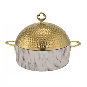 Casseroles en acier inoxydable noir et poli avec couvercle chauffe-plats ou marmite personnalisés de qualité supérieure pour la cuisine vente en gros - Product Image 5