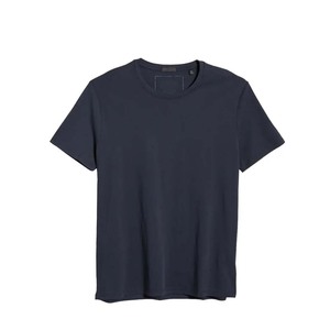 เสื้อยืดลายลูกเรือสีกรมท่าซี่โครงผสม NE - Product Image 1