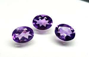 Piedra Preciosa de Amatista de Primera Calidad, Forma Ovalada para Hacer Joyas, Amatista Bien Pulida de 12x10 mm, Piedra Tallada Facetada, Regalo para Ella - Product Image 5