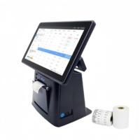 Impresora incorporada todo en uno de 80mm POS Escáner de código de barras QR Android Windows Cajero PC Computadora para sistemas de punto de venta