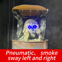Modèle de fantôme d'horreur animatronique d'intérieur pneumatique pour salle d'évasion pour centre commercial parc d'aventure aéroport garderie maternelle