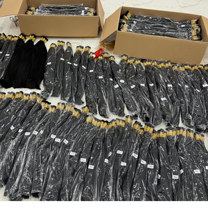 Cabelo Humano Cheveux Vietnamiens Extension En Vrac Cheveux Bruts Non Transformés Naturel Vierge 100% Cuticule Humaine Alignée Cheveux En Vrac - Product Image 1