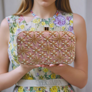 En gros élégant 2025 indien à la main broderie travail pochette sac à main pour les femmes à la mode fête de mariage sacs de soirée Lady Style - Product Image 1