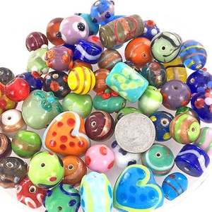 Custom Made Eco-friendly Handmade Recycled <b>Murano</b> Lampwork <b>Glass</b> <b>Beads</b> Multi-color Patterns Styles for Bracelet Necklace - Product Image 4
