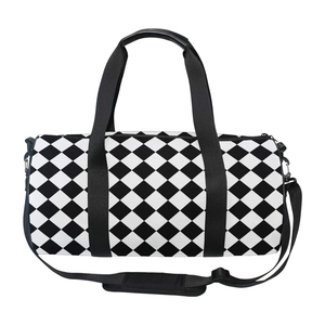 Toile de grande capacité avec logo personnalisé Sac de voyage de gymnastique décontracté Sac de voyage à fermeture éclair pour l'extérieur Léger multifonctionnel Camping Randonnée Sports - Product Image 4