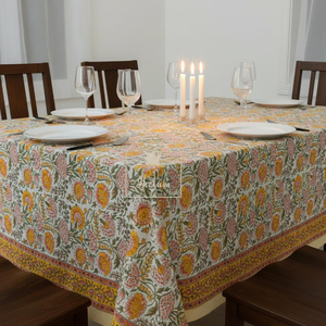 Khushboo nappe Style naturel imprimé fleuri décoration de la maison mariage jardin fête chemin de Table napperon - Product Image 2