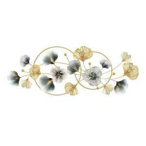 Diseño decorativo de hoja de arte de pared de metal de doble círculo perfecto para uso en interiores y exteriores agregando elegancia a la decoración del hogar - Product Image 5