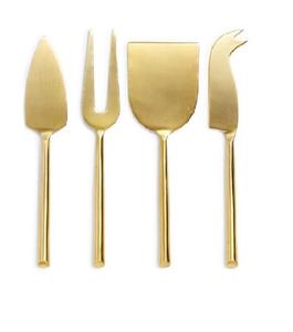 Juego de cubiertos de 4 Uds., bonitos cubiertos de acero inoxidable, mango de cerámica en forma de queso, vajilla de cocina apta para lavavajillas, incluye cuchillo - Product Image 1