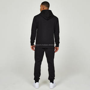 Ensemble survêtement 2 pièces personnalisable pour homme, en molleton de coton respirant et écologique, avec broderie personnalisée, idéal pour l'hiver et les activités sportives. - Product Image 2