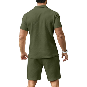 ชุดวอร์มแบบซับเหงื่อกางเกงวิ่งผ้าฟลีซระบายอากาศได้ดีมีกระเป๋ากางเกงขาสั้นแบบถัก - Product Image 4