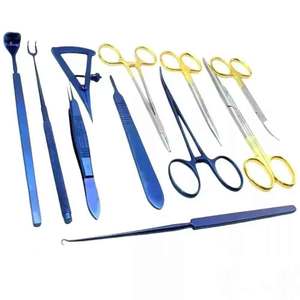 Kit de instrumentos de blefaroplastia 11 piezas CE certificado acero inoxidable grado quirúrgico párpado juego de cirugía plástica | Oftálmica - Product Image 2