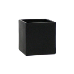 Ceramic Cube <b>Vase</b> - 3H (Various Colors) CSQ0303xx - Product Image 1