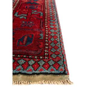 Alfombras de Lana Anudadas a Mano Aalam, Estilo Kilim Abstracto con Medallón Rojo y Naranja, Rectangulares de 9x12, para Entrada de Casa, para Adolescentes - Paem-171 - Product Image 4