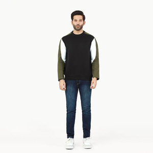 Blanc impression personnalisée col rond goutte épaule hommes hiver sweat 500 Gsm polaire 100% coton écologique de haute qualité - Product Image 4