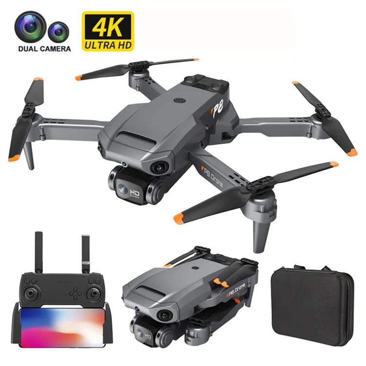 P8 4K Drone Professional Four Way Obstacle Avoidance Aircraft FPV 5G WiFi Dron Kit Photography Drones with Dual Camera