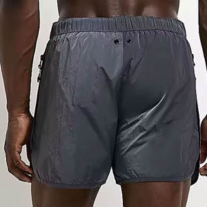 กางเกงขาสั้นผ้าตาข่ายสีพื้นสำหรับผู้ชายกางเกงขาสั้นสำหรับพิมพ์ซับลิเมชันตามสั่งฤดูร้อน - Product Image 3