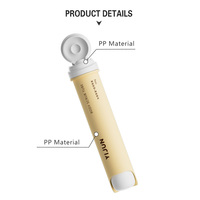 Tube de dentifrice sans air en PP écologique pour emballage cosmétique, sérigraphie, soins de la peau, lotion et bouteille de dentifrice