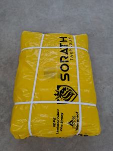 Bâche PE jaune super résistante de haute qualité Tailles personnalisées et GSM lourd Imperméable et résistant à la déchirure Style uni - Product Image 6