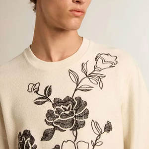 Vente en gros d'usine de sweat-shirt brodé pour hommes meilleur prix bas quantité minimale de commande meilleur prix sweat-shirt teint uni pour hommes pour l'hiver - Product Image 4