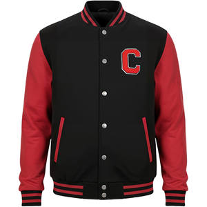 2025 alta calidad Chenille bordado impresión personalizada Logo hombres universidad béisbol bombardero Letterman cuero Varsity chaqueta para hombres - Product Image 4