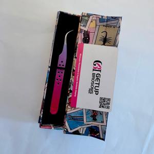 แหนบดัดขนตา GETUP BROSONS IMPEX สแตนเลสสตีล ปลายเรียบเคลือบสีสองชั้น รูปทรงโค้งแบบดาว - Product Image 2
