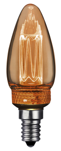 Lampada a Candela LED in Cristallo con Effetto Incandescente 2W 1800K (F-Bright 2601210) - Product Image 1