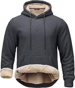 Sudadera con Capucha para Hombre, Estilo Casual de Invierno, Lavado Ácido, Color Sólido, Secado Rápido, Transpirable, Corte Regular, 100% Algodón, con Bolsillo - Product Image 5