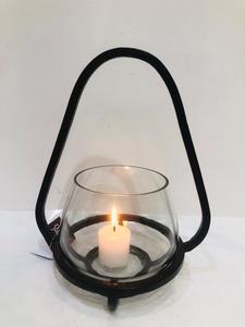 Soporte de candelabros de metal y vidrio decorativo para el hogar de varios niveles con soporte de luz Candelabros elegantes Linternas y tarros - Product Image 4