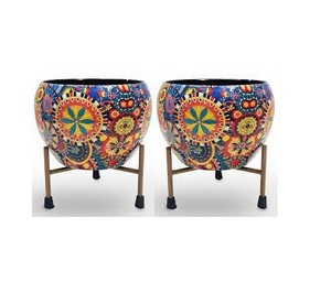 Floral Modern wrought Iron Plant Stand Floor <b>Flower</b> Pot Holder Rack Planter <b>Supports</b> Golden for living room - Product Image 1