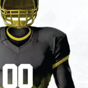 100% Polyester sublimé football américain uniforme pour hommes respirant noir vegas or attirail sergé équipe Gear maillot court - Product Image 4