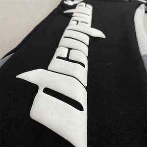 Pantalons de rue personnalisés imprimés en 3D pour hommes, pantalons de jogging décontractés en coton, lavage foncé, évasés empilés, avec motif unique - Product Image 3