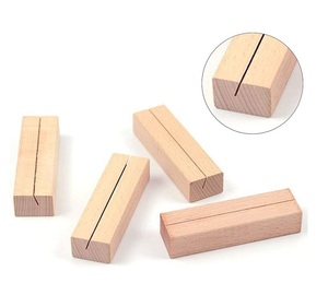 ที่ใส่บัตรไม้เนื้อแข็งที่ใส่นามบัตรไม้หรูหราสำหรับสำนักงานเครื่องใช้บนโต๊ะ - Product Image 3