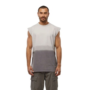 Camiseta sin mangas personalizada con diseño desgastado, corte holgado, larga, para culturismo, fitness, entrenamiento deportivo, elástica - Product Image 2