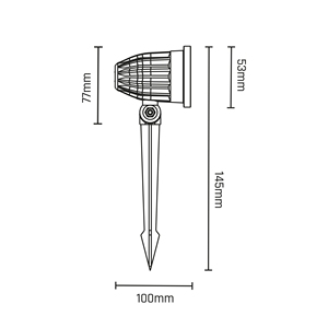Lampada da Giardino a LED Flori 6W 4000K IP65 (Spectrum SLI012017NW_PW) - Product Image 4