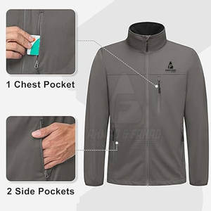 Chaqueta de Golf de Invierno para Hombre con Cuello Alto y Logotipo Frontal - Cómoda para Deportes al Aire Libre, Ocio y Viajes - Product Image 4