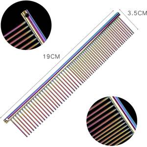 Peine de acero inoxidable para mascotas, peine para galgos para perros grandes, medianos y pequeños - Product Image 3