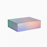 Boîte cadeau en carton rigide avec logo personnalisé, nouveau design, lamination mate, doublure en éponge, fermeture magnétique pliable pour parfum de luxe