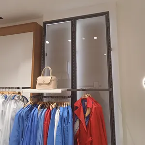 金属定制衣架展示架服装店站立式衣架服装店服装展示柜